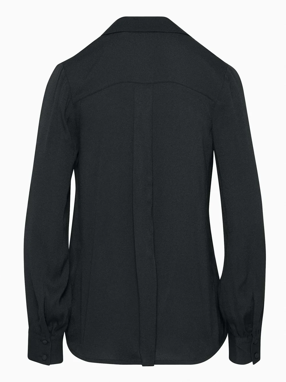 NWOT Aritzia Wilfred Tulum Crepe Blouse - Black Size S - Picture 2 of 8